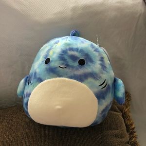 Squishmallow shark Luther Tie Dye